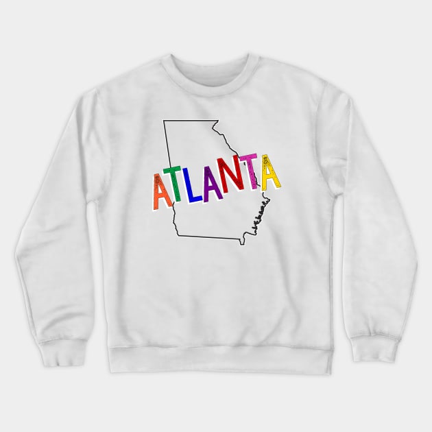 Atlanta Crewneck Sweatshirt by FontfulDesigns